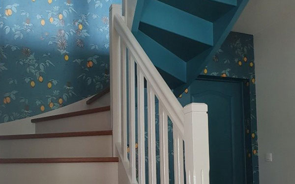 Escalier peint